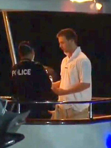 A luxury boat, the Lady Pamela, crossed two borders and stopped at several ports after leaving Melbourne. Picture: 9 News