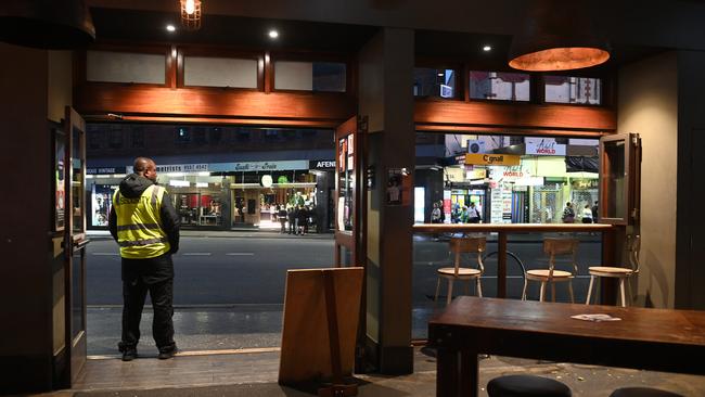 After Covid lockdown, Sydney’s night-life vanished. Late afternoon and evening in Newtown, Whiskey Bar in 2022. Picture: Jeremy Piper