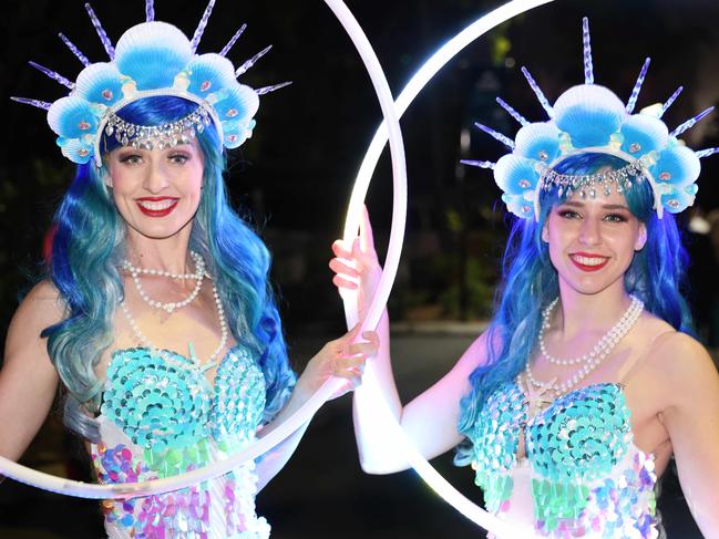 Lauren Boyd and Kincso Jozsa at the Surf Life Saving Queensland Point Danger Branch centennial celebration at Sea World for Gold Coast at Large. Picture, Portia Large.