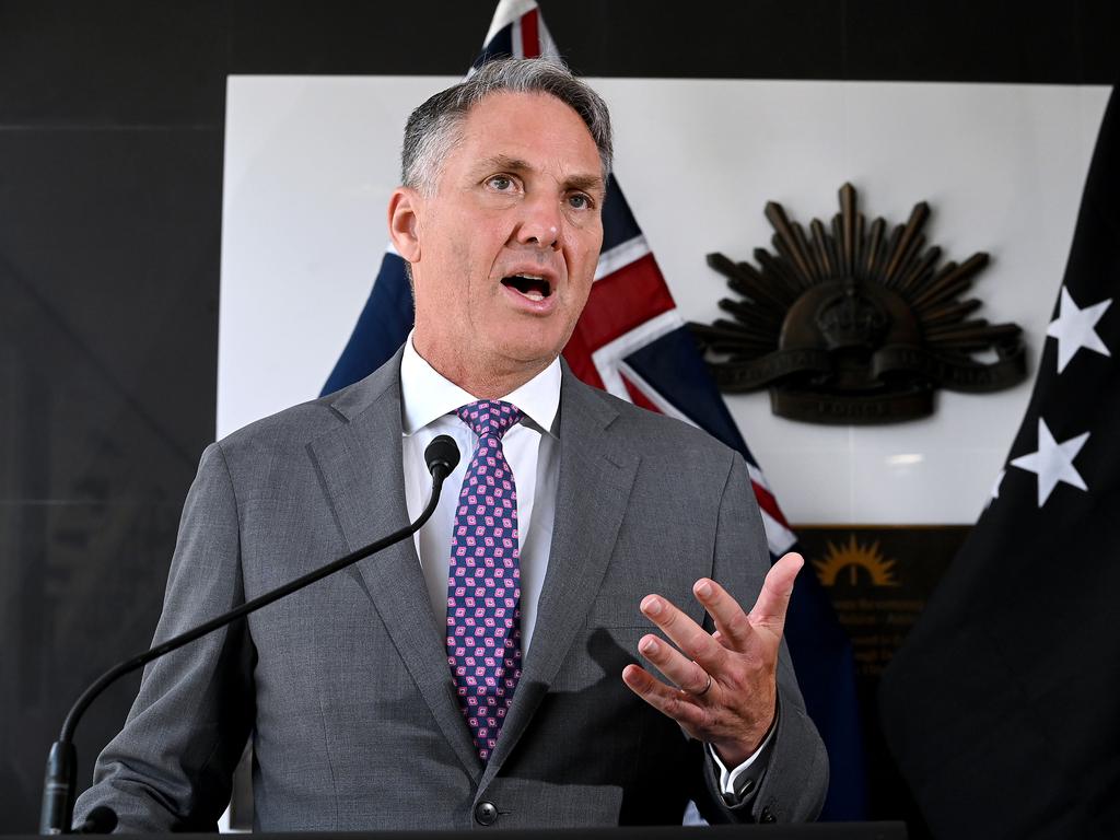 Defence Minister Richard Marles says the Albanese government plans to spend more on defence. Picture: NewsWire/John Gass