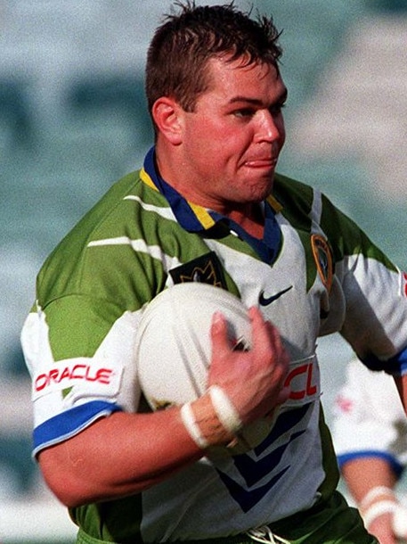 Anthony Seibold playing for Canberra.