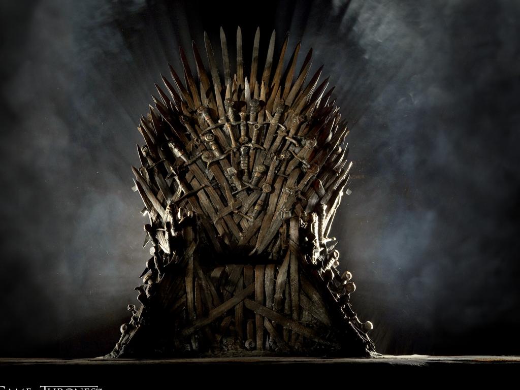 The Iron Throne is supposed to be bigger than it is in the show. Picture: Supplied