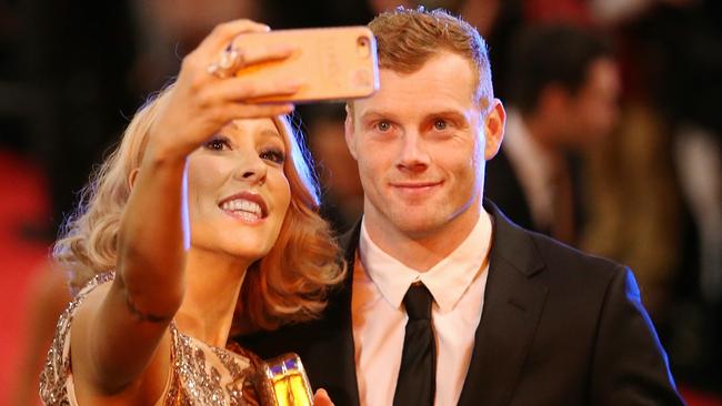 Adam Cooney says it’s important to let one’s significant other shine on the night. Picture: Wayne Ludbey