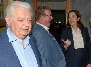MEMORY LANE: The Queensland Premier's father Henry Palaszczuk (left), with Rockhampton MP Barry O'Rourke and Annastacia Palaszczuk worked as a teacher at Frenchville school in the 1960s. Picture: Jann Houley