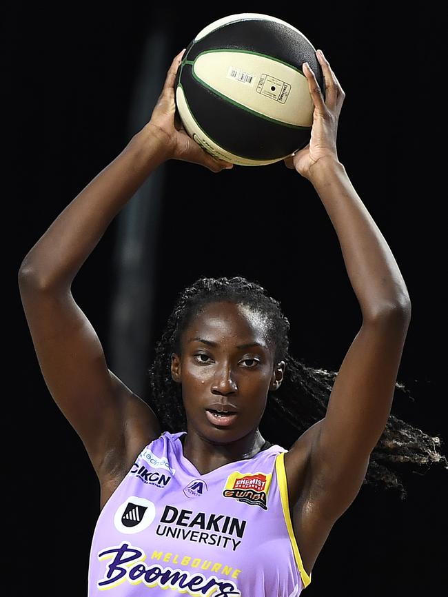 Ezi Magbegor was a key figure in the Boomers’ title run. Picture: Getty Images