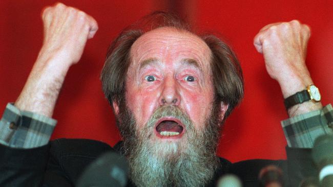 Russian writer Alexander Solzhenitsyn.