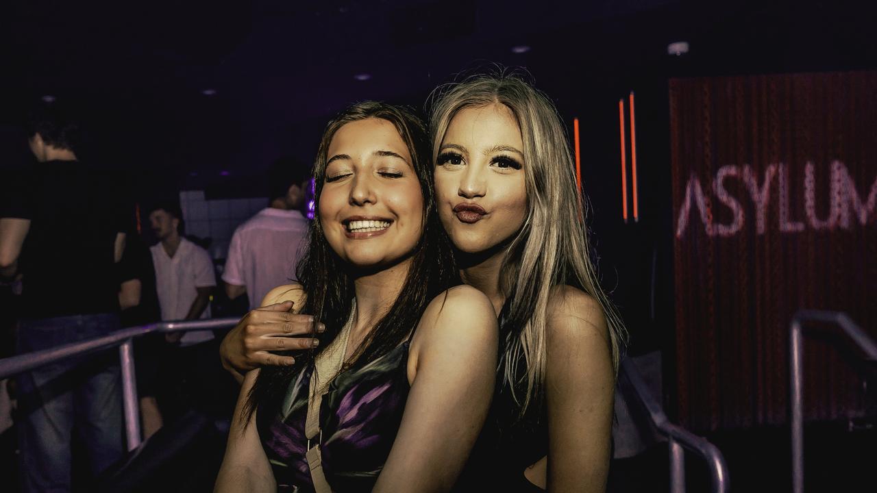 Sienna Jeffreys and Gemma Harrison at Asylum Nightclub. PIcture: Jayden Guarnaccia