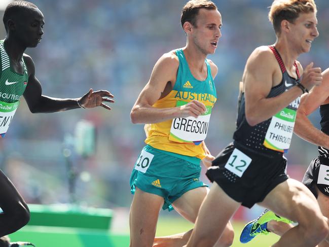 Autralia's Ryan Gregson finished second in the Men's 1500m Round 1 during Athletics on Day 11 at the Rio 2016 Olympic Games. Picture: Phil Hillyard