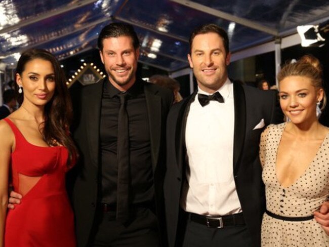 Sam and Snez and Sash and Sam bring the love to the Logies red carpet. Picture: Crown Resorts/Twitter