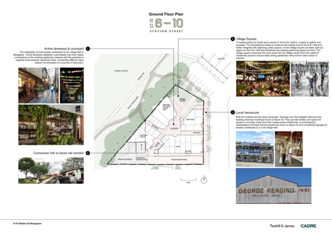 6-10 Station St has publicised plans for its proposed three-storey hub in Bangalow.