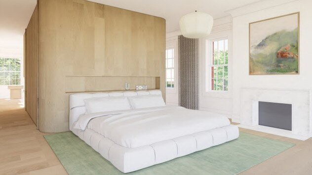 A timber pod will be added to the main bedroom which houses a walk-in-wardrobe and shower. Picture: supplied