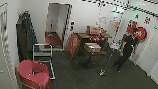 Rezai is caught on CCTV smiling after the attack.