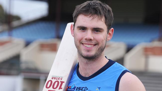 Sturt footballer and former cricketer Charlie Parker has made a big impression during his debut SANFL season. Picture: Michael Marschall