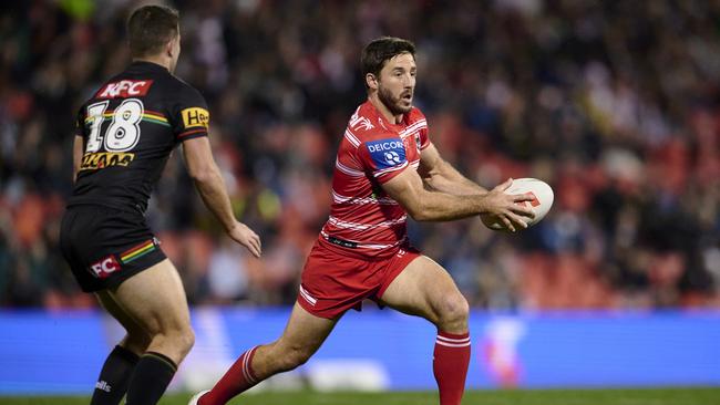 Wantaway Dragons halfback Ben Hunt looks set to join the Titans. (Photo by Brett Hemmings/Getty Images)