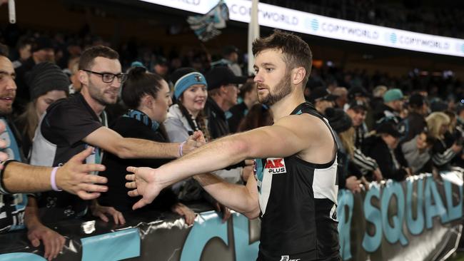 Former Port Adelaide Power player Sam Gray has joined Port District in the Adelaide Footy League. Picture Sarah Reed