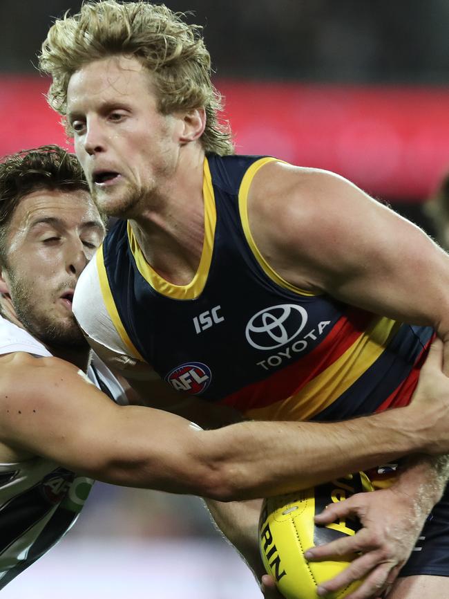 Rory Sloane is playing hurt for Adelaide.