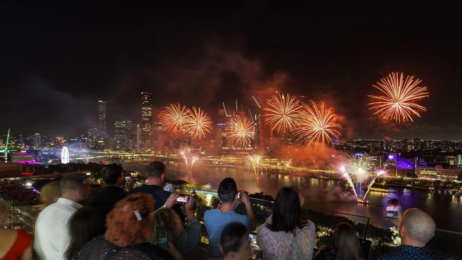 New Year’s Eve fireworks are always a hit in Brisbane. Picture: J&amp;A Photography