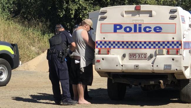 Police arrested alleged associates of escapee Levi James Brown after a dramatic hit and run of a police officer in North Mackay in 2018.