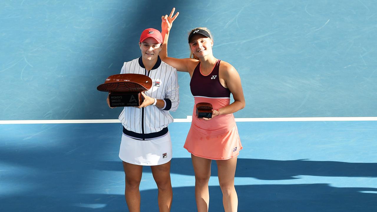 Ash Barty will try to replicate her 2020 Adelaide International title when she returns to South Australia in January. Picture: Getty Images