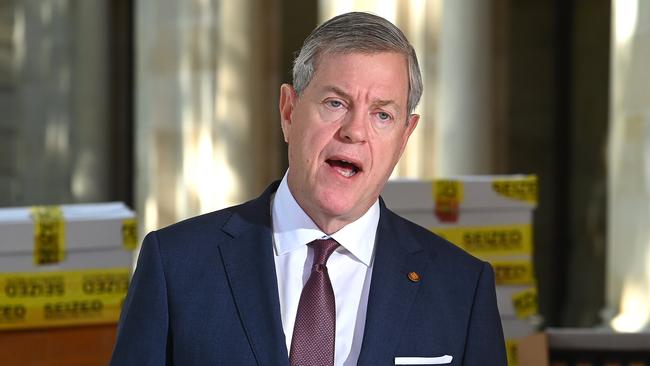Queensland Health and Ambulance Services Tim Nicholls in Brisbane. Picture: John Gass