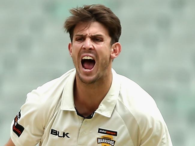 MELBOURNE, AUSTRALIA - DECEMBER 04:  Mitchell Marsh of Western Australia appeals unsuccessfully during day two of the Sheffield Shield match between Victoria and Western Australia at Melbourne Cricket Ground on December 4, 2017 in Melbourne, Australia.  (Photo by Robert Prezioso/Getty Images)