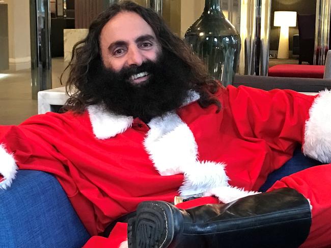 Gardening Australia host Costa Georgiadis in Santa mode for the Christmas Special.