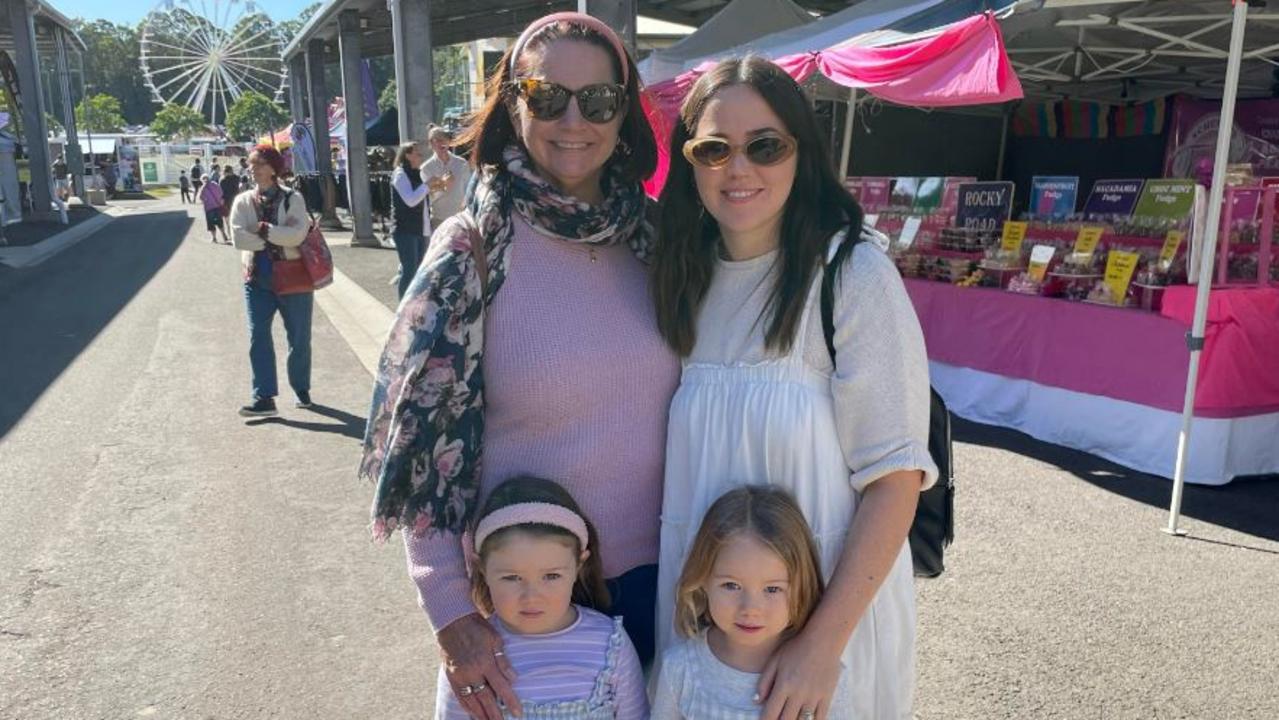 Back from left, Helen Savage and Laura Schwieso and, front from left, Claudia and Elke Schwieso.