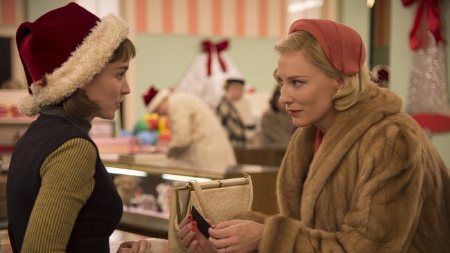 Rooney Mara and Cate Blanchett in <i>Carol</i>, which dominated the New York Film Critics Circle Awards.