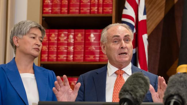 Trade Minister Don Farrell and Foreign Minister Penny Wong have divergent views on China. Picture: Jason Edwards / NewsWire