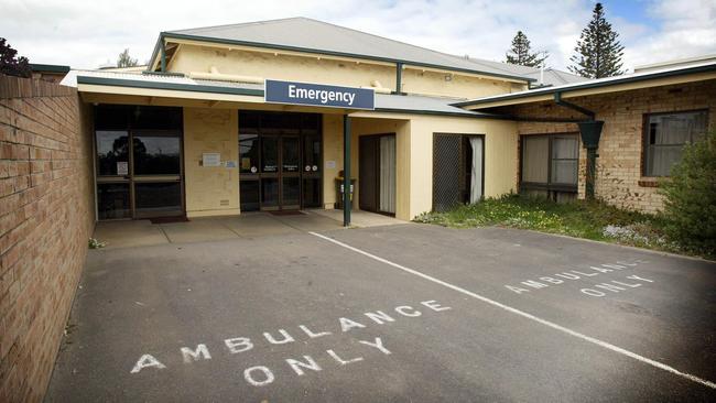 The emergency section of the Murray Bridge Hospital.