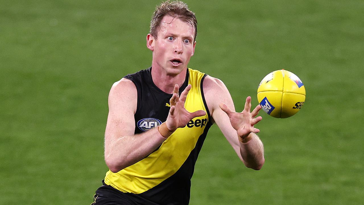 Dylan Grimes claimed his first Jack Dyer Medal in 2021. Picture: Michael Klein