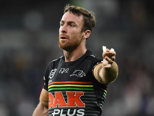 James Maloney of the Panthers couldn’t talk his way out of a suspension when he appeared before the NRL judiciary. Picture: AAP Image/Joel Carrett