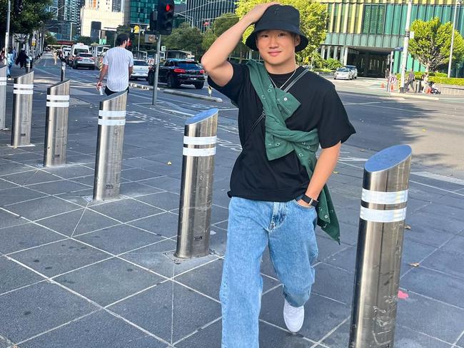 Red Bull’s Yuki Tsunoda out and about in Melbourne. Picture: Supplied