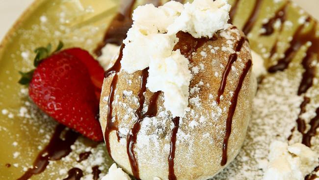 Nutella bomb from the Nutella Easter menu at Salt Meats Cheese in Drummoyne. Picture: John Appleyard