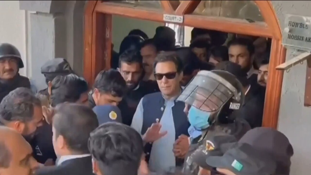 Bail Granted Former Pakistan Prime Minister Imran Khan Leaves Court Sky News Australia 