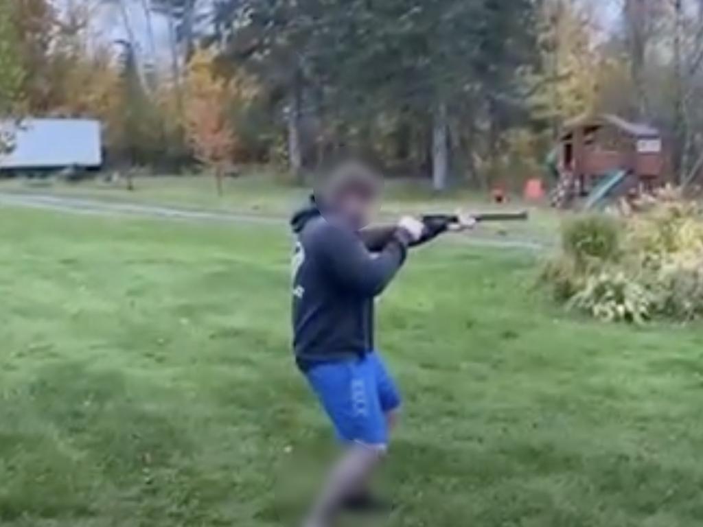 Among the countless threatening and abusive messages the man has sent to his ex-wife was an eerie video of himself firing a shotgun.