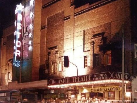 Melbourne cinemas. The Astor Theatre in St Kilda.