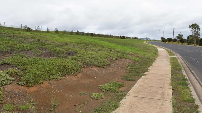 The community are calling for bollards to be installed along the stretch of road. Picture: Josie Hayden