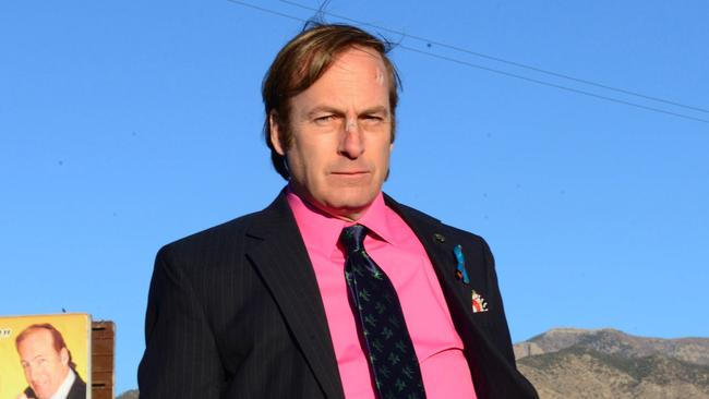 This image released by AMC shows Bob Odenkirk in a scene from the final season of "Breaking Bad." AMC and Sony Pictures Television on Wednesday, Sept. 11, confirmed that Odenkirk, who plays Saul Goodman, will star in a one-hour prequel tentatively titled "Better Call Saul." Breaking Bad" concludes its much-acclaimed five-season run on Sept. 29. (AP Photo/AMC, Ursula Coyote)