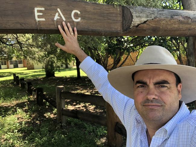 NQ First founder Jason Costigan at the Emerald Agrcultural College site. Picture: Contributed