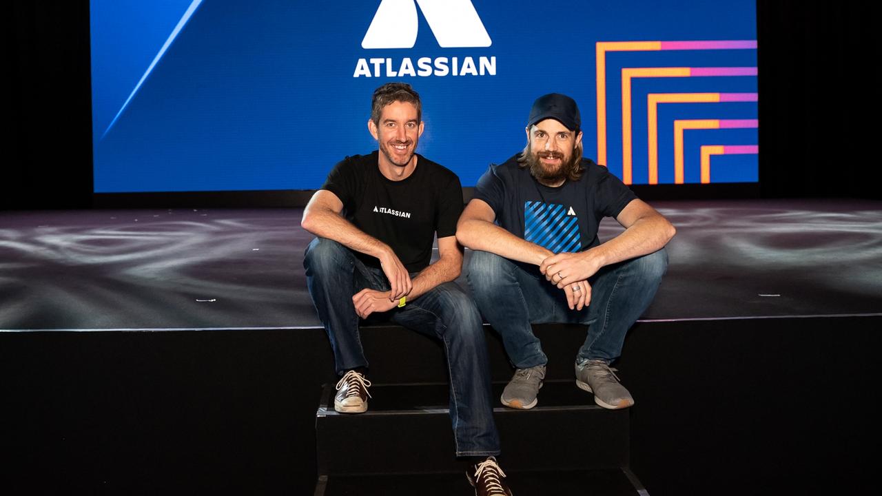 Atlassian co-founders Scott Farquhar and Mike Cannon-Brookes collectively suffered a $1.6 billion paper loss overnight.