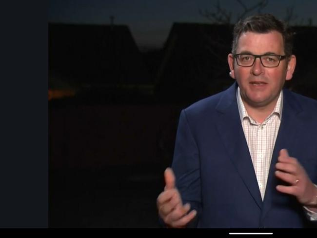 Victorian premier Daniel Andrews appears on The Project, Sunday night, September 6, 2020.