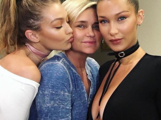 Gigi, Yolanda and Bella Hadid, "Our beautiful mama.. we love you sooo." Picture: Instagram