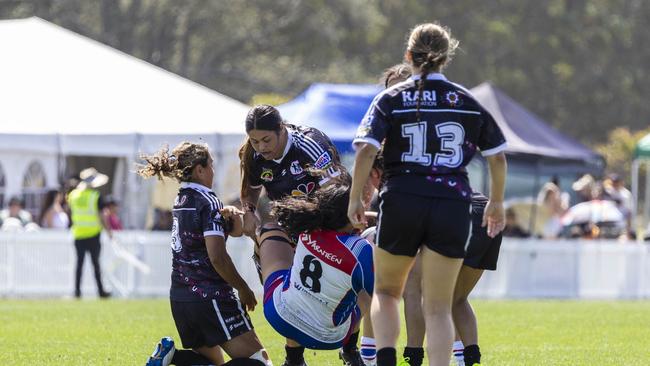 Women's Koori Knockout grand final, Redfern All Blacks vs Newcastle Yowies. Picture: Andrea Francolini