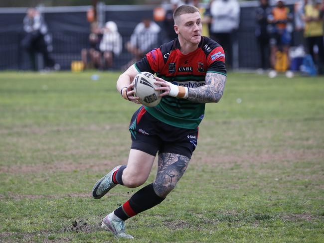 Damon Finn eyes an opening for Colyton. Photographer: Warren Gannon Photography
