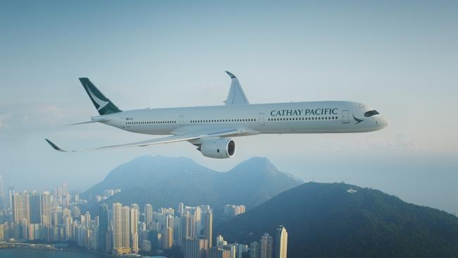 Direct flights between Sydney and Hong Kong take about nine hours. Picture: Cathay Pacific