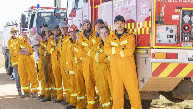 CFA volunteers from various brigades at Gre Gre station. Picture: Zoe Phillips