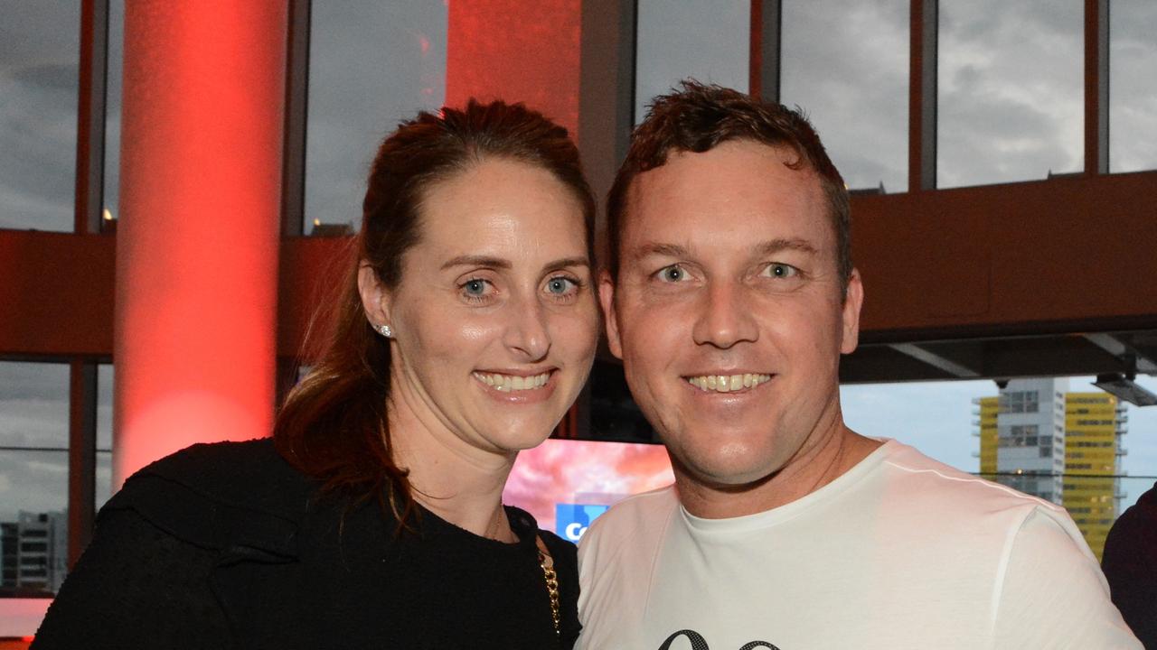 Amy and Clinton Ford at GC Suns 2022 season launch at Nineteen at The Star Gold Coast. Pic: (c) Regina King