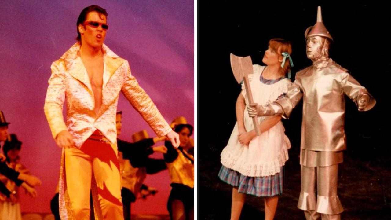 Pearce in the 1984 GSODA production, Queen of Hearts, and also as the Tinman in the 1983 GSODA production, The Wizard of Oz. Pictures: Supplied