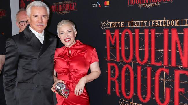 Baz Luhrmann, pictured with his wife Catherine Martin, says growing up in small-town Australia made him dive deep into the fantastical film worlds he created. Picture: Getty Images